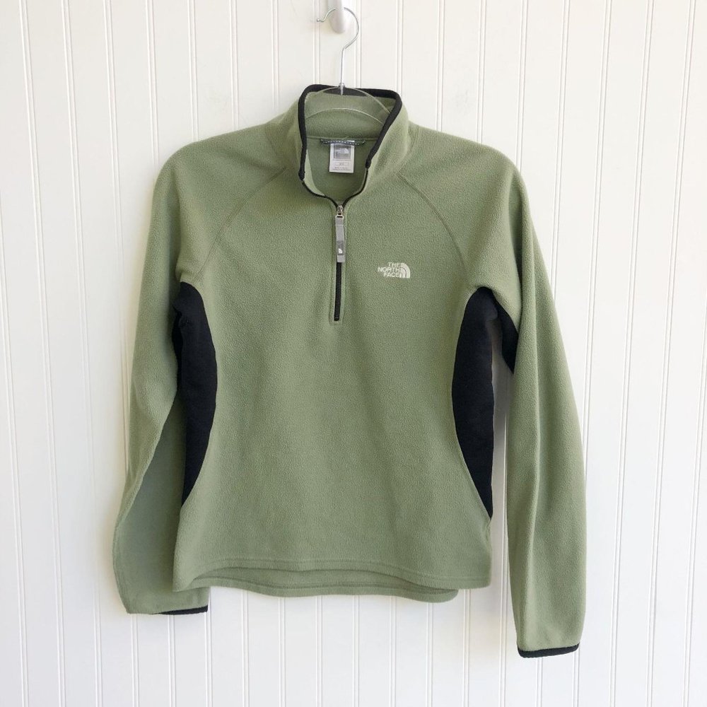 The North Face Sage Green Fleece Quarter Zip